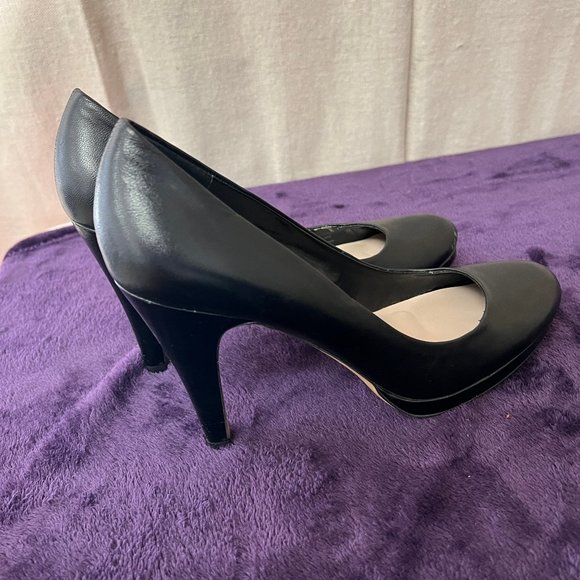 Franco Sarto Black Platform Heels Size 10 - Picture 2 of 8